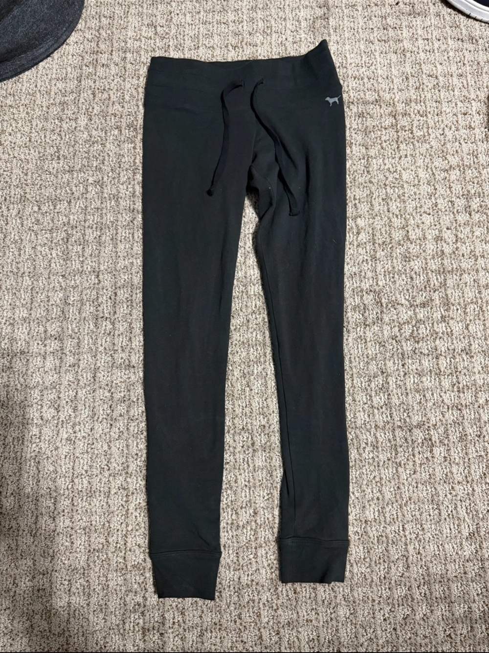Black Drawstring Jogger Bottoms - PINK Victoria's Secret